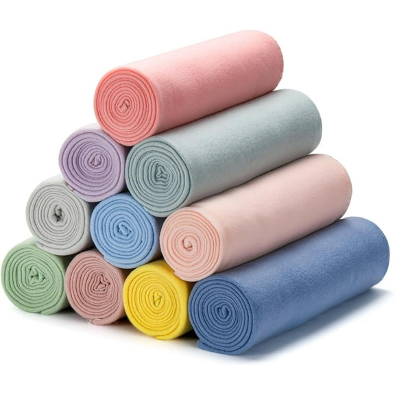 Pastel Fleece Blankets Bulk 50 X 60, Soft Lightweight Throw Blanket Kit Cozy Blankets Bulk for Bed Sofa Couch Warm Pet Fleece Blanket Set for Wedding Homeless Home Office Travel Gift for Seasons