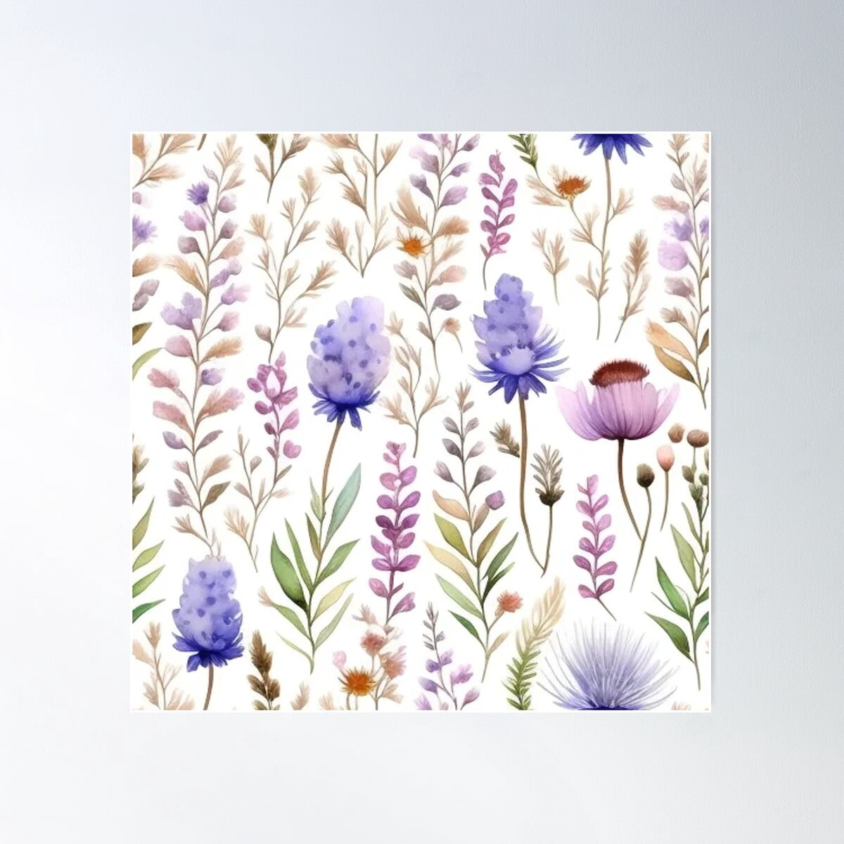 Pastel Floral Texture Pattern Perfect For Homeware And Fabric Poster ...