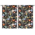 thumbnail image 1 of Pastel Floral Window Drapes 42x63 Inch, Rod Pocket Curtains 2 Panels Blackout for Bedroom and Small Homes, 1 of 2