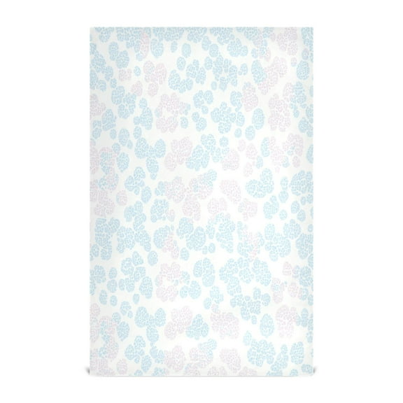 Pastel Flower Dots Decorative Waffle Towel Kitchen Dishcloth 28x18in Multi-Use Tea Towel