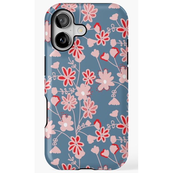 Pastel Flower Pattern Spring Art Phone Case for iPhone 11 12 13 14 15 16 17 Pro Max