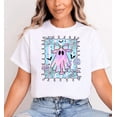 thumbnail image 1 of Pastel Ghost Halloween T-Shirt – Cute Kawaii Spooky Tee for Women and Teens, 1 of 2