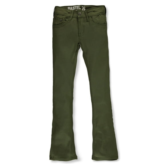Pastel Girls' Flare Jeans Color: olive Size: 7