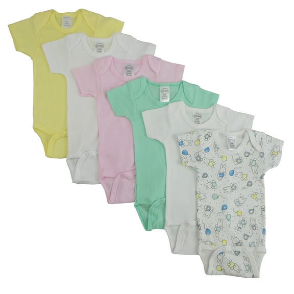 Pastel Girls Short Sleeve 6 Pack