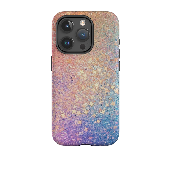 Pastel Glitter Faux Sparkle Art Phone Case for iPhone 16 15 14 13 12 11 Pro Max
