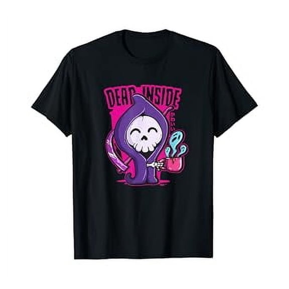 Pastel Goth Dead Inside Coffeecute And Creepy Kawaii Gift T-Shirt Design Preview Only, Vintage Birthday Gift