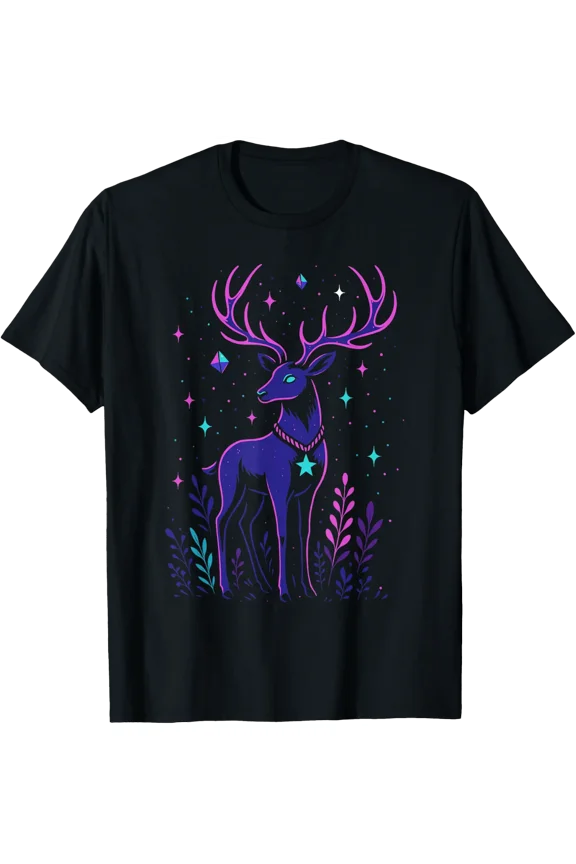 Pastel Goth Deer Men Women Cute Cottagecore T-Shirt Size S-5XL