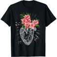 thumbnail image 1 of Pastel Goth Gift Cardiologist Human Heart Anatomical Emo T-Shirt Black Small, 1 of 4