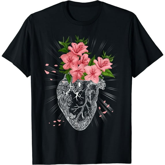 Pastel Goth Gift Cardiologist Human Heart Anatomical Emo T-Shirt Black Small