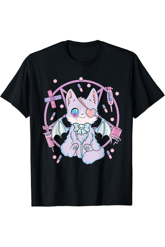 Pastel Goth Kawaii Yami Cat T-Shirt