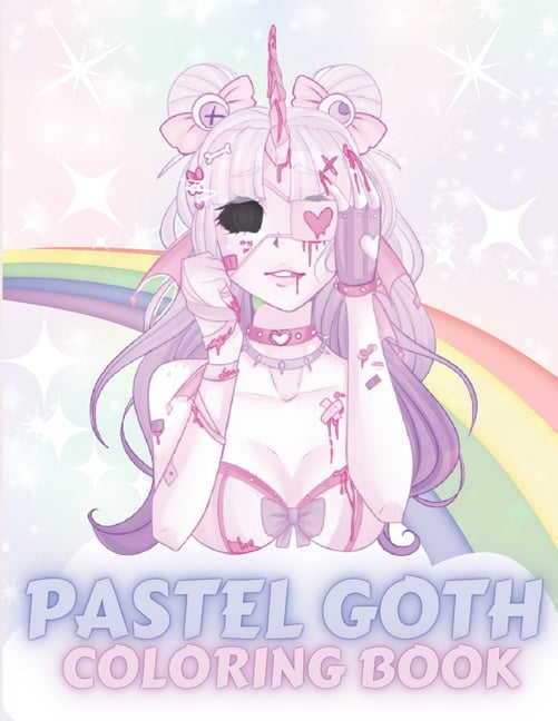 Kawaii Anime Neko Girl - Pastel goth Menhera Sick