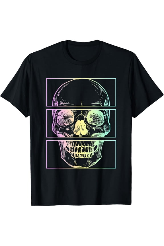 Pastel Goth Skull T-Shirt