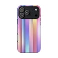 thumbnail image 1 of Pastel Gradient Blue Pink Stripes Soft Dreamy Blend Phone Case with iPhone 17 to 11 Pro Max, 1 of 2