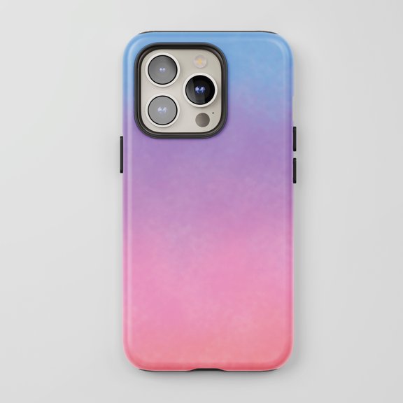 Pastel Gradient For All iPhone Series Protective Phone Case Ombre Blue Purple Pink