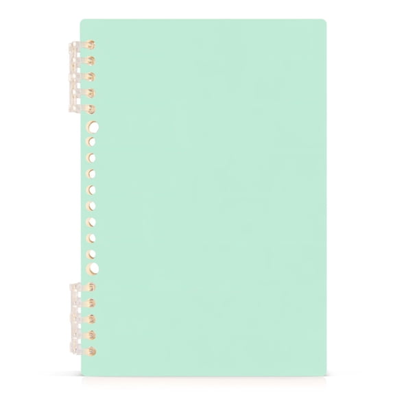 Pastel Green Notebooks 1-subject Journal 60 Sheets A5 College Ruled Paper Detachable Ring 8.3"x5.7"