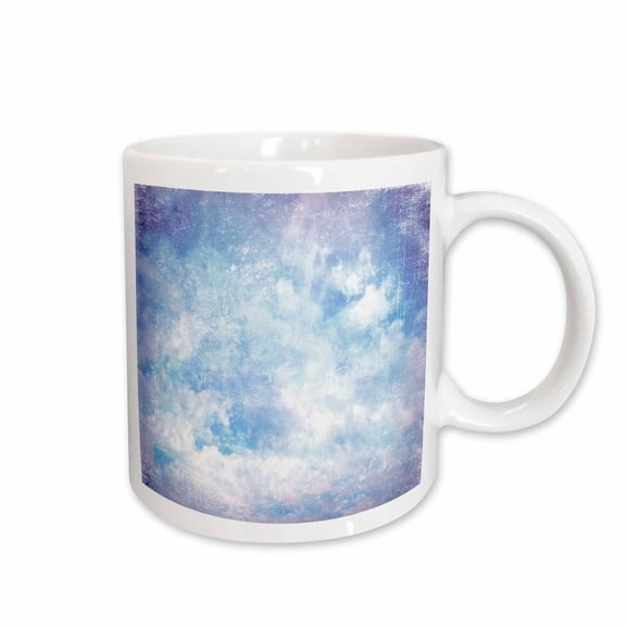 3drose, Pastel Grunge Clouds, 15oz Mug