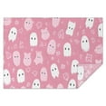 thumbnail image 1 of Pastel Halloween Ghost Pattern Rectangle Tablecloth 60"x84",Waterproof Polyester Rectangle Table Cloth, Wipeable Spillproof Polyester Tablecloth for Dining, Camping, Indoor and Outdoor, 1 of 5