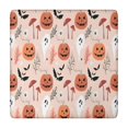 thumbnail image 1 of Pastel Halloween Pumpkins Ghosts and Bats Square Fitted Tablecloth with Elastic Edge,Square Table Cover,Washable Elastic Table Cover for Home Kitchen Party Decor 34"x34", 1 of 6