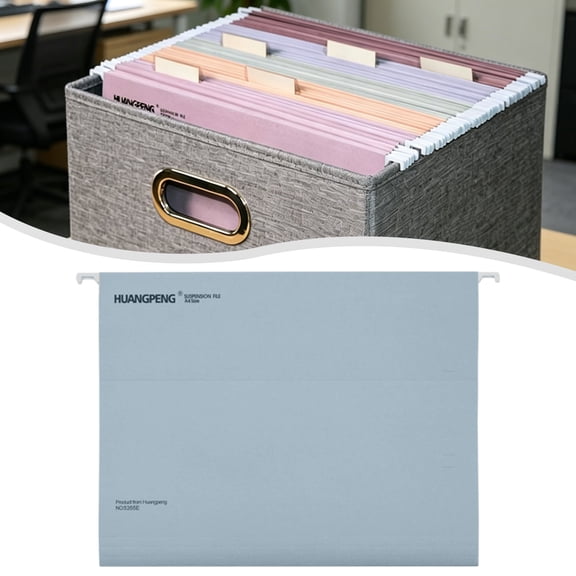 Pastel Hanging File Folders 10 Pack Letter Size, 12.12×9.4in Light Blue Suspension File, Adjustable Label Tab Expandable Filing Cabinet Paper Organizer, Designed for Bulky Files
