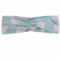thumbnail image 1 of Pastel Headband, Design of Big Striped Leaf Silhouettes Simplistic Garden Art, Elastic and Soft Women's Bandana for Sports and Everyday Use, Grey Red Coconut, by Ambesonne, 1 of 3