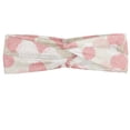 thumbnail image 1 of Pastel Headband, Soft Toned Spring Floral Motif with Peony Blossoms Petals Natural Image, Elastic and Soft Women's Bandana for Sports and Everyday Use, Grey Red Coconut, by Ambesonne, 1 of 3