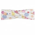 thumbnail image 1 of Pastel Headband, Watercolor Texture Liquid Paint Drops Dots Aquarelle Art Style Romantic Colorful, Elastic and Soft Women's Bandana for Sports and Everyday Use, Grey Red Coconut, by Ambesonne, 1 of 3