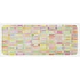 thumbnail image 1 of Pastel Kitchen Mat, Retro Pattern Polka Dots Overlapping Ring Shapes Squares Colorful Funky Print, Plush Decorative Kitchen Mat with Non Slip Backing, 47" X 19", Multicolor, by Ambesonne, 1 of 1