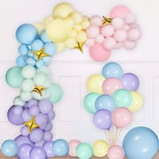 JOYYPOP Pastel Balloon Garland, 110 Pcs Light Blue Balloons, 5-18 Inch