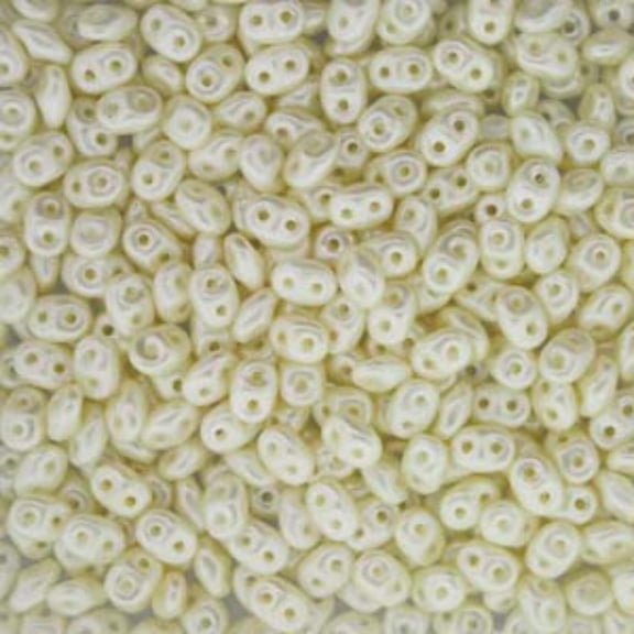 Pastel Light Cream/Off White Superduo Beads DU0525110-TB