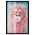 thumbnail image 1 of Pastel Lion Bubblegum Shadowbox Print Glam Wall Decor by Art Remedy, Black Frame, 30 x 45, 1 of 7
