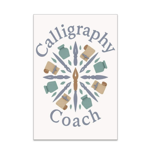 Pastel Mandala Nibs Poster - Wall Decor for Calligraphy Studios