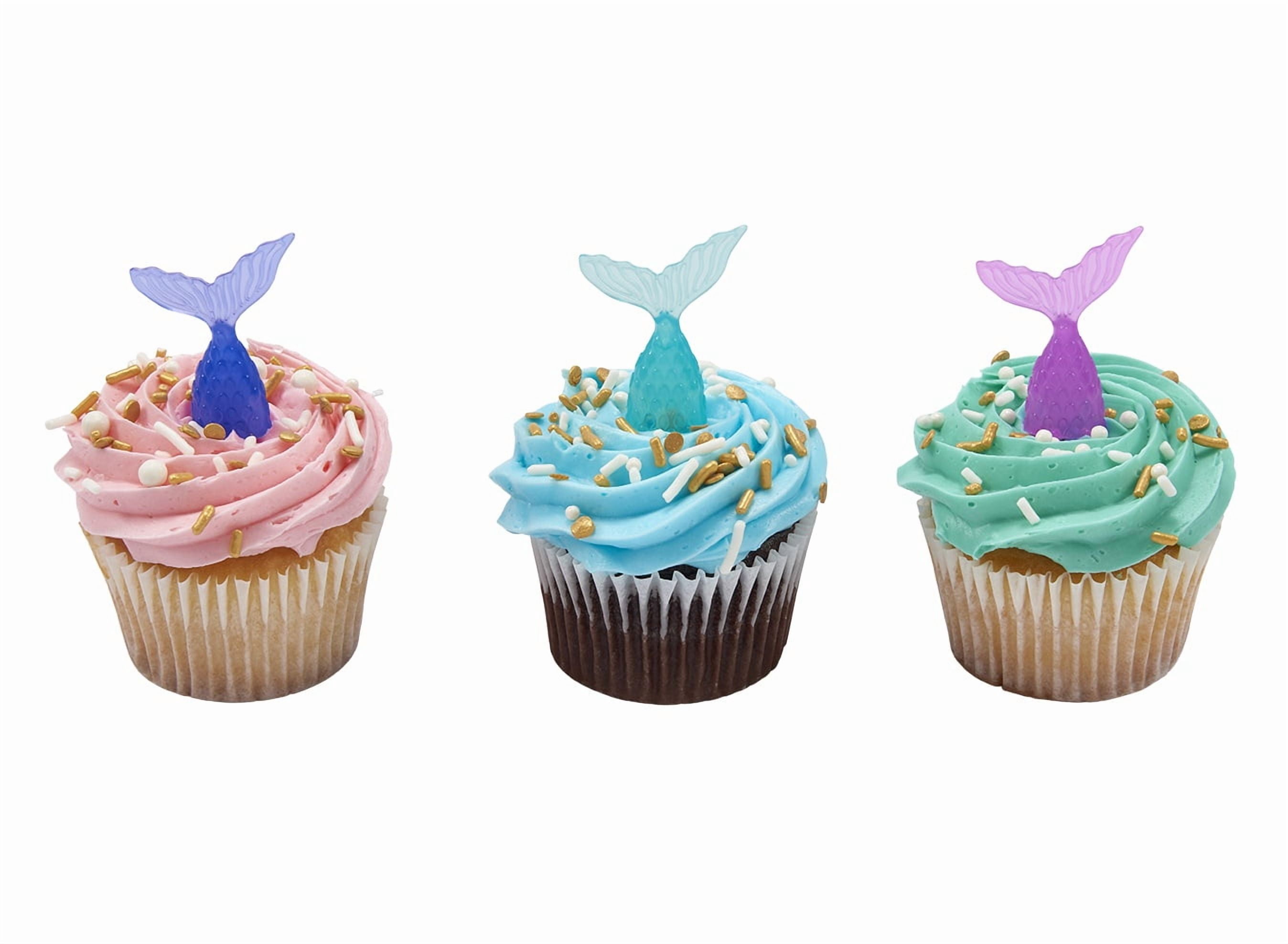 Pastel Mermaid Cupcakes