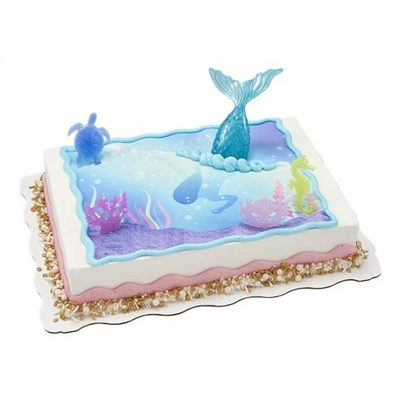 Pastel Mermaid Sheet Cake