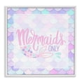 thumbnail image 1 of Pastel Mermaids Only White Framed Giclee Art, design by Kim Allen, 1 of 9
