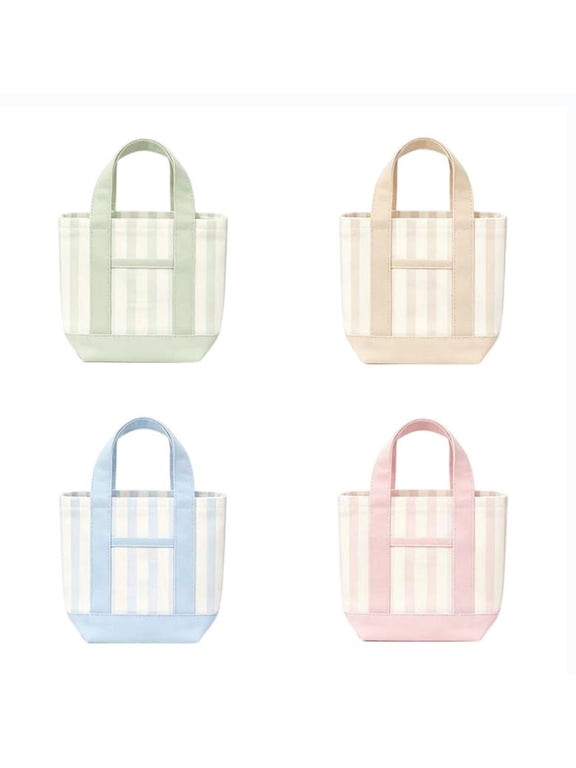 Pastel Mini Canvas Tote Bag,Limited Edition Canvas Tote Bag for Commuting,Traveling,Vacation,Shopping,1PC Tote Bags