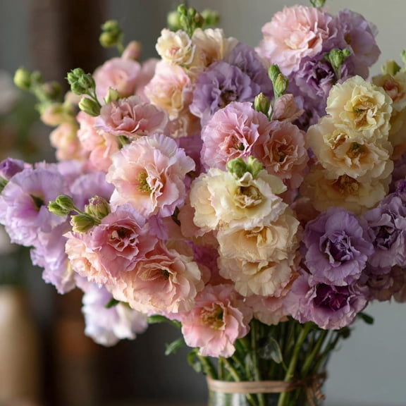 Pastel Mix Stock Flower 25 Seeds | Edible Flowers, Sweet-Scented Blooms