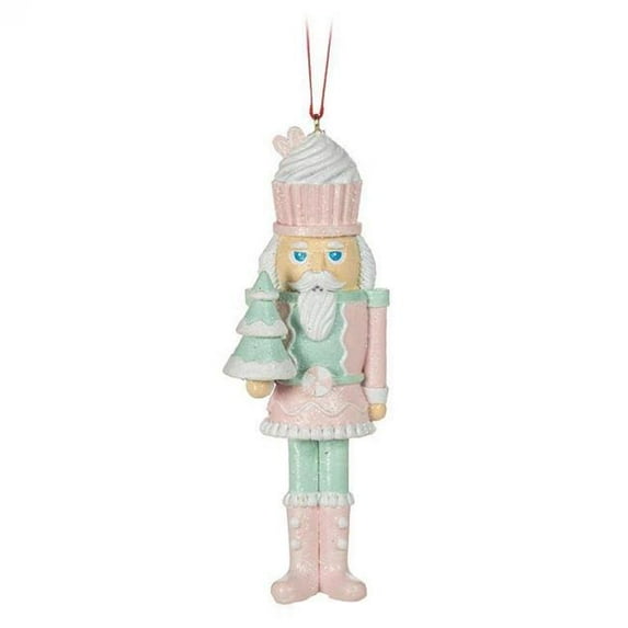 MDR Trading AB-27-CHARM-007-Q01 4.5 in. Pastel Nutcracker Ornament - Pink & Blue