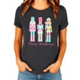 thumbnail image 1 of Pastel Nutcracker Shirt for Adult and Kids Cute Girly Christmas Tee for Christmas Season Dark Gray Heather Shirt Adult 2XL, 1 of 4