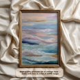 thumbnail image 1 of Pastel Ocean Wave Print Abstract Seascape Decor, Unframed Canvas 12x16in, 1 of 4