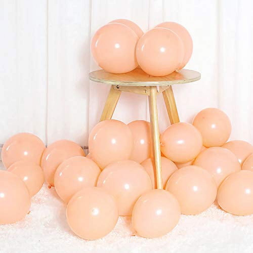 Pastel Orange Balloons 12 inch 50pcs Latex Party Balloons Baby Shower
