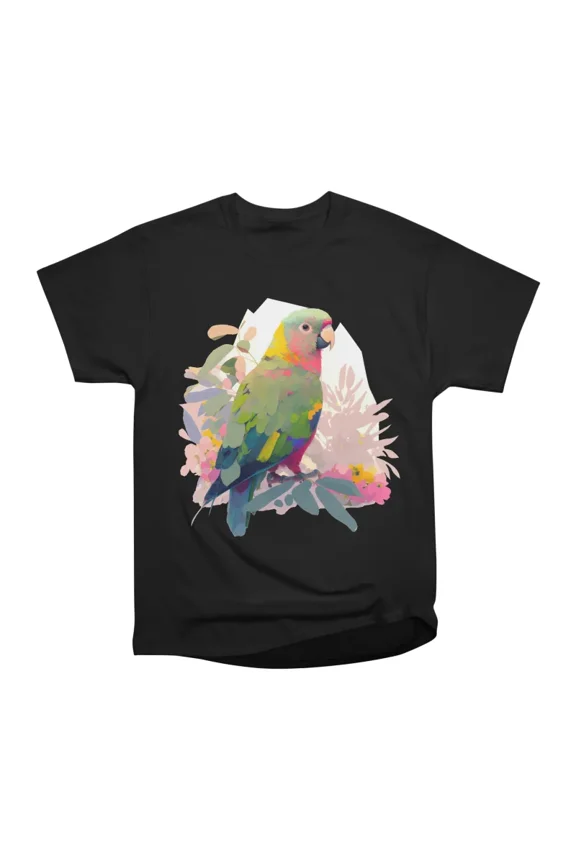 Pastel Parrot T-Shirt Tee Gift For Him Merch For Her Apparel For Friend