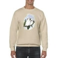 thumbnail image 1 of Pastel Parrots Iv Sweatshirt Men -John Gould Designs, Male Large, 1 of 4