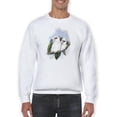 thumbnail image 1 of Pastel Parrots Iv Sweatshirt Men -John Gould Designs, Male Medium, 1 of 4