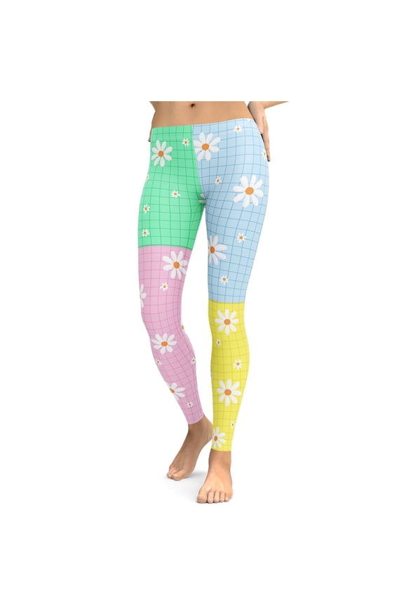Pastel Patches Leggings Size: XS for Women | FIERCEPULSE