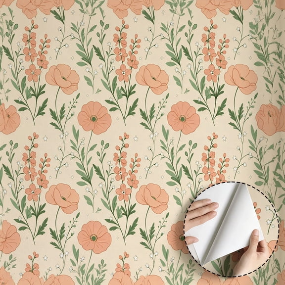 Pastel Watercolor Floral Wallpaper Modern Minimalist Aesthetic ...