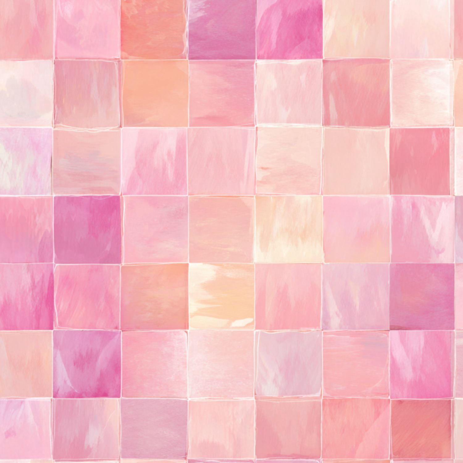Pastel Peel and Stick Wallpaper Pastel Watercolor Geometric Square Soft Wall Mural 23.6in x 9.8ft Self Adhesive Removable Wall Paper Renter Friendly Wallpaper for Girls Bedroom Classroom