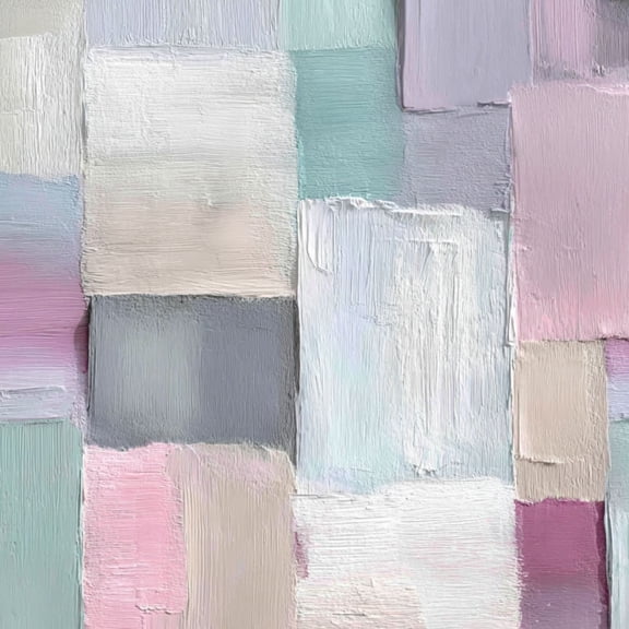 Pastel Peel and Stick Wallpaper Soft White Pale Pink Geometric Grid Watercolor Wall Mural 17.7in x 9.8ft Self Adhesive Removable Wall Paper Renter Friendly Wallpaper for Girls Bedroom Classroom