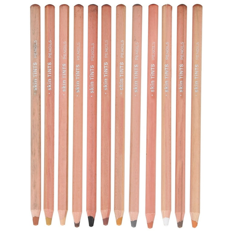 Pastel Pencils, 12 Professional Colored Pencils Charcoal Pencils Skin Color  Pencils For Coloring Drawing And Sketching 