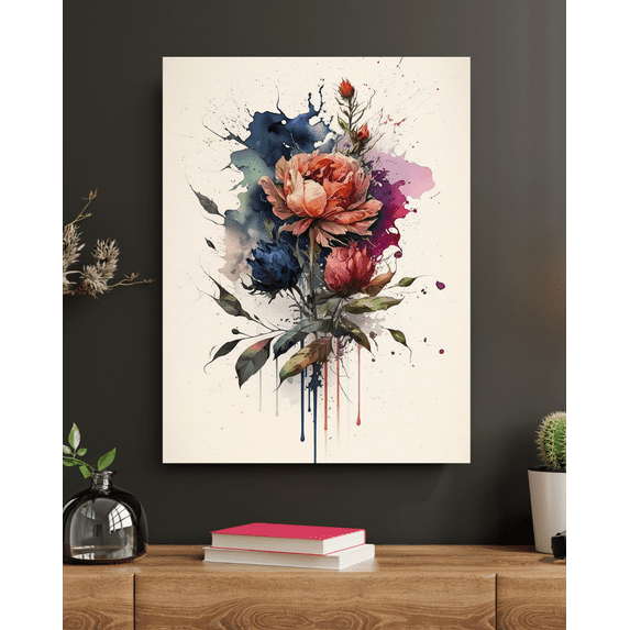 Pastel Perfume - Floral Watercolor Canvas Wall Art