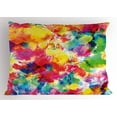 thumbnail image 1 of Pastel Pillow Sham Oil Painting Style Abstract Watercolors Brushstrokes Mottled Messy Vibrant Print, Decorative Standard King Size Printed Pillowcase, 36 X 20 Inches, Multicolor, by Ambesonne, 1 of 2